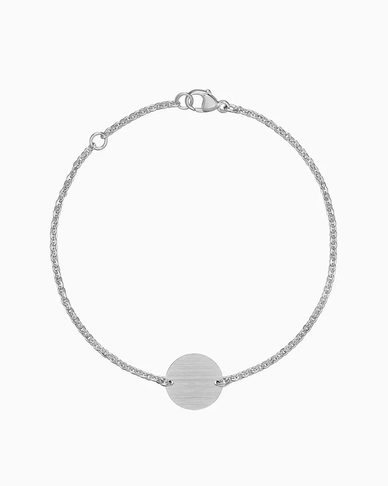 Gravurarmband Gravurplatte Rund