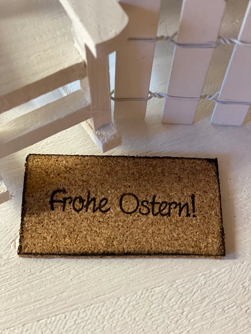 Fußmatte Wichteltür "Frühling"