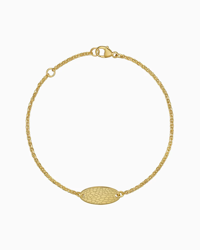 Nasenabdruck Gravurarmband Gravurplatte Oval