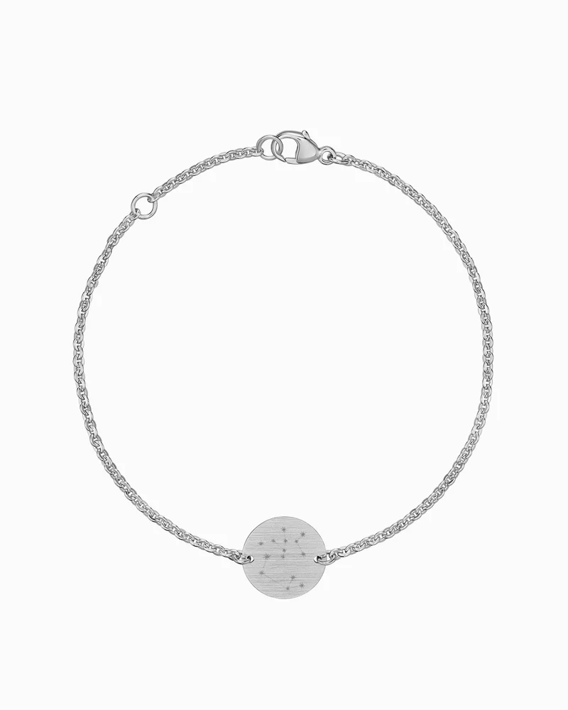 Sternzeichen Gravurarmband Gravurplatte Rund