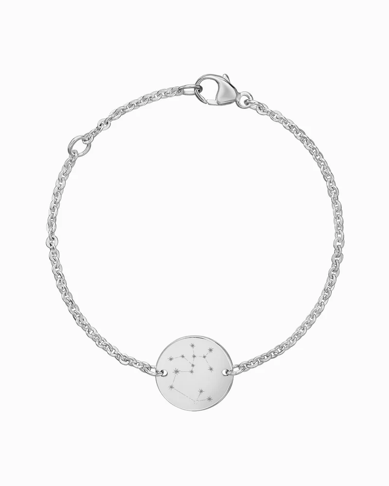 Sternzeichen Gravurarmband Gravurplatte Rund