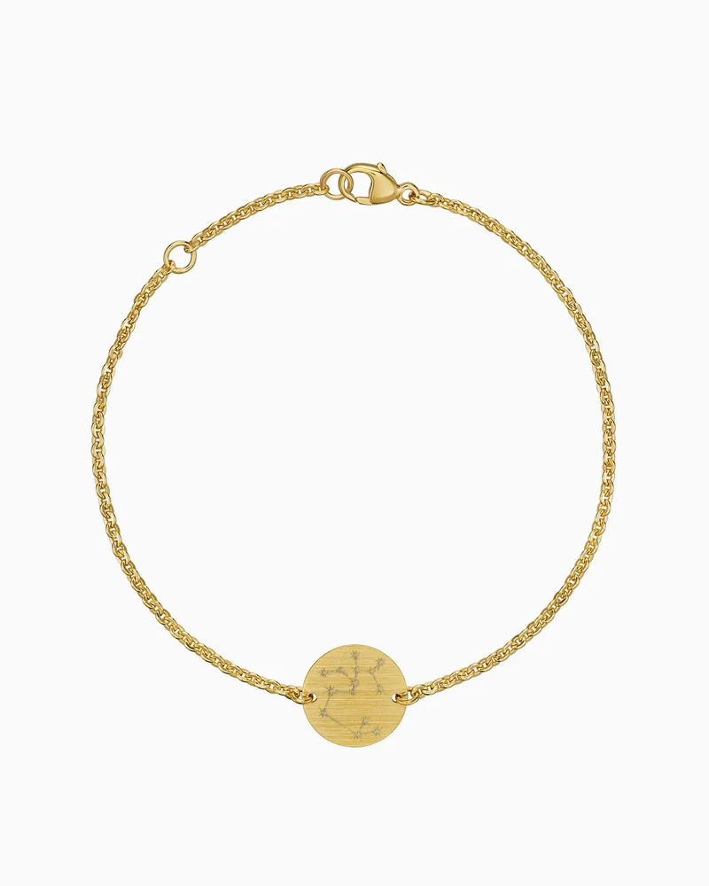 Sternzeichen Gravurarmband Gravurplatte Rund