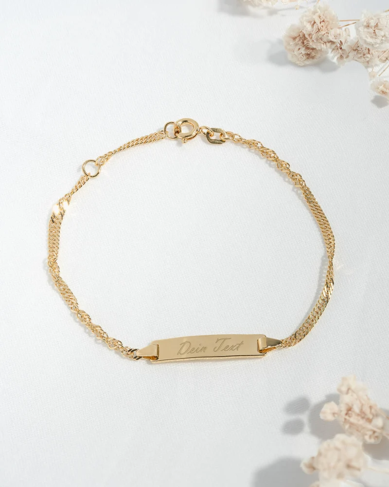 Gravurarmband Gravurplatte
