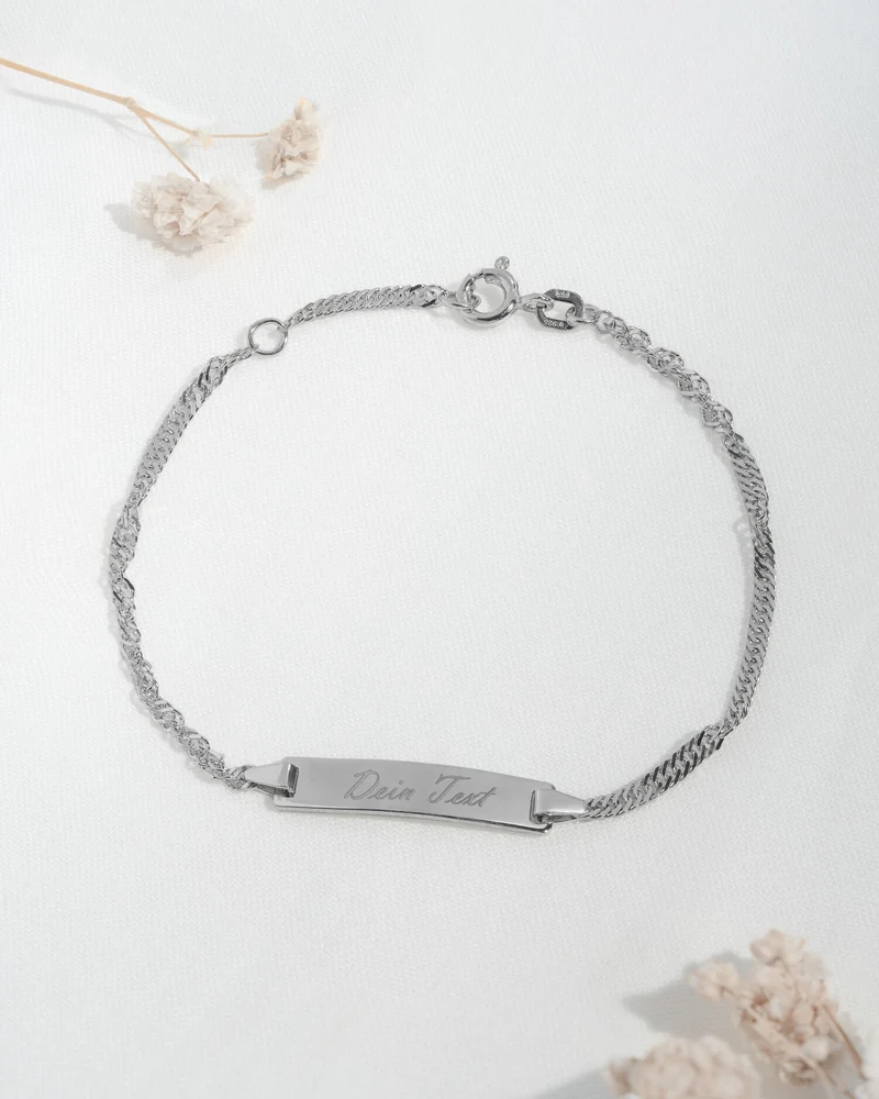 Gravurarmband Gravurplatte
