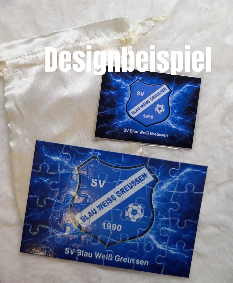 Puzzle 24 Teile individuell bedruckt – Vereinspuzzle mit Logo | Kinderpuzzle