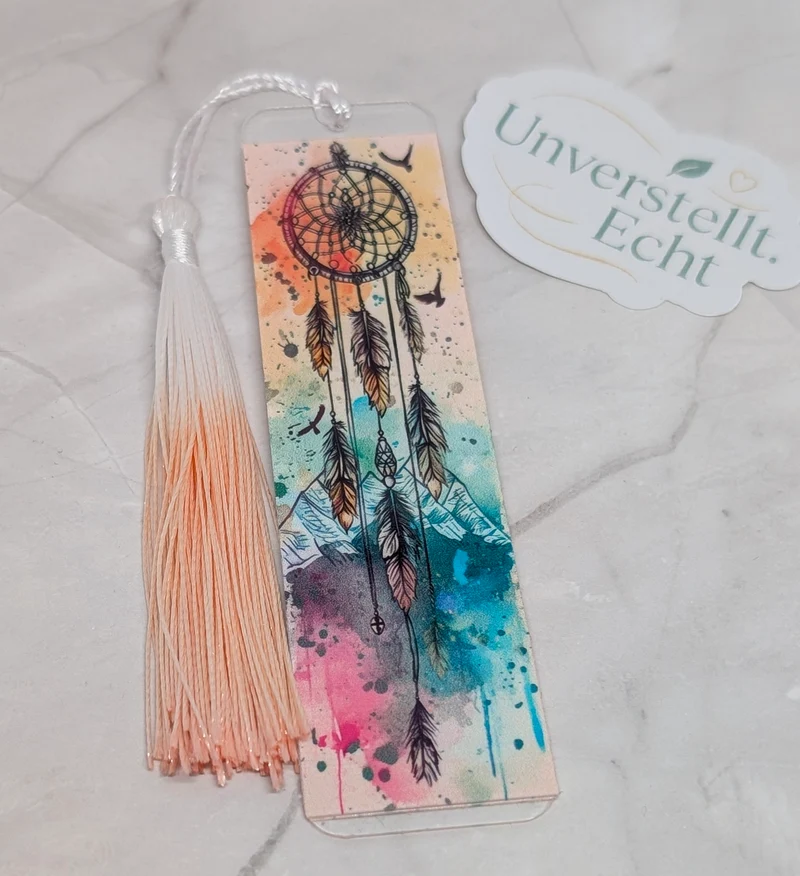 Lesezeichen Traumfänger – UV-DTF veredelt ✨