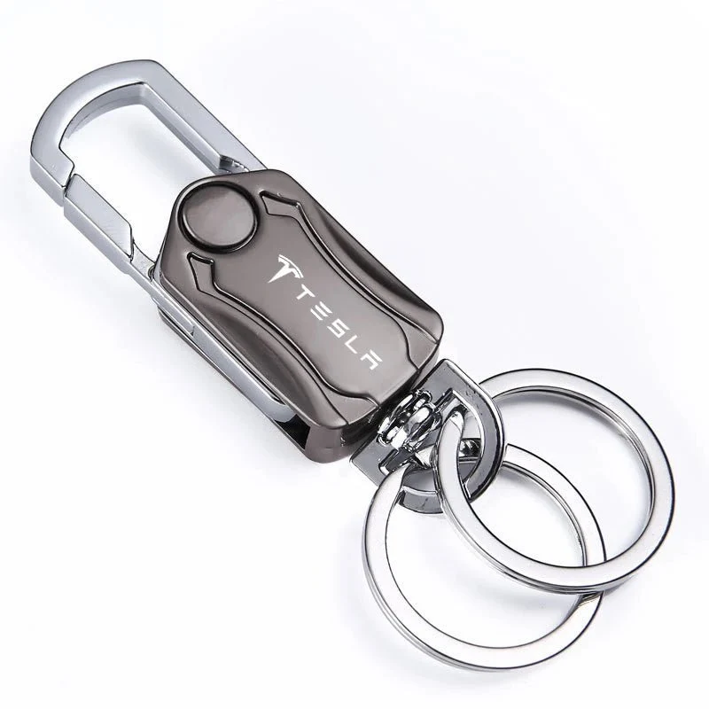 Gyro-Schlüsselanhänger mit Tesla-Logo – Geschenkserie