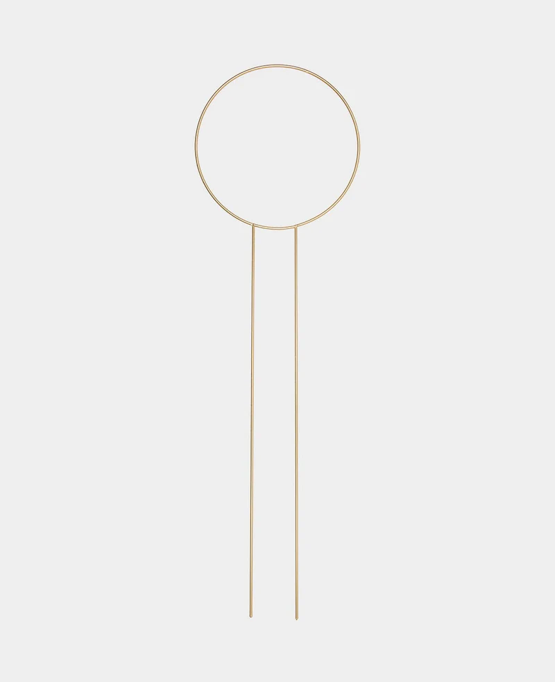 Metallstecker Ring, Gold, Ø 25 cm