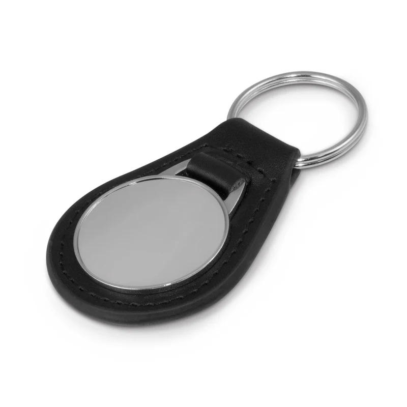Baron Round Leather Key Ring