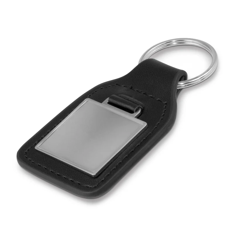 Baron Square Leather Key Ring