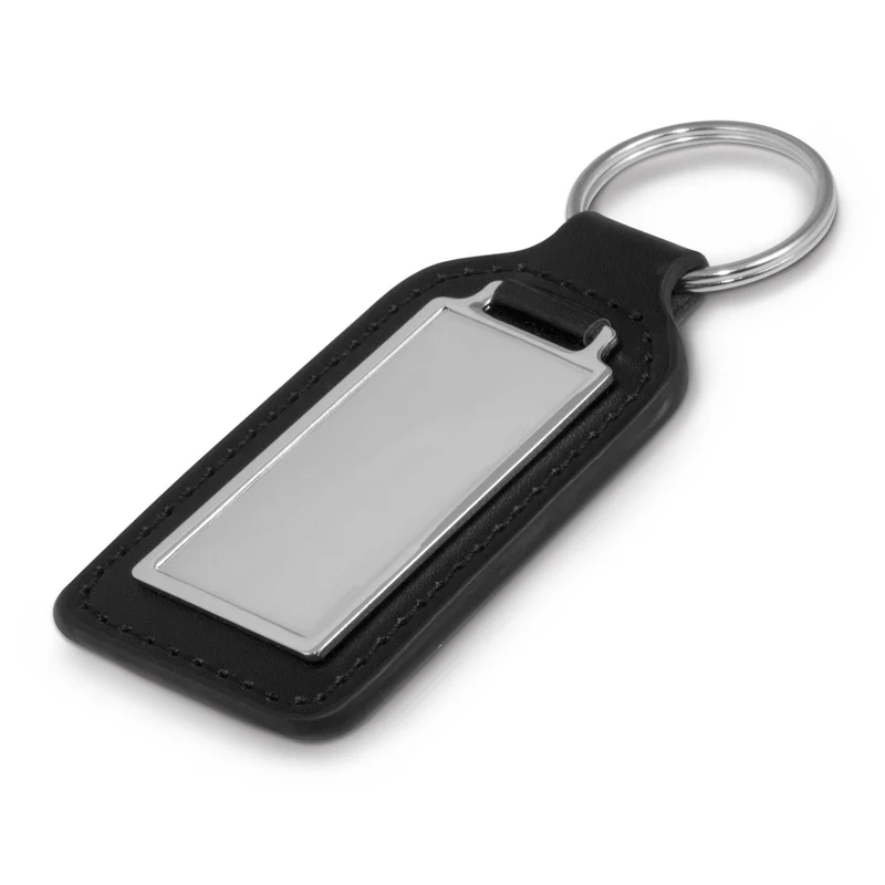 Baron Rectangular Leather Key Ring