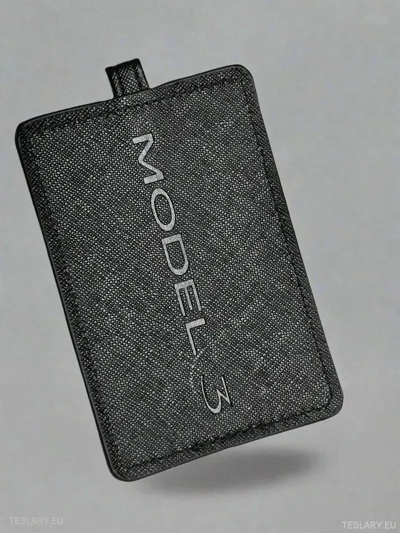 Moderne Schlüsselhülle mit Tesla-Logo Model 3-Logo