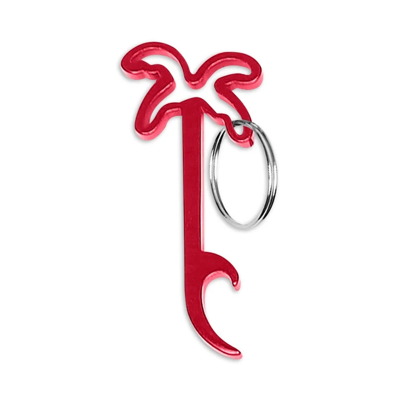 Palm Tree Bottle Opener Key Ring