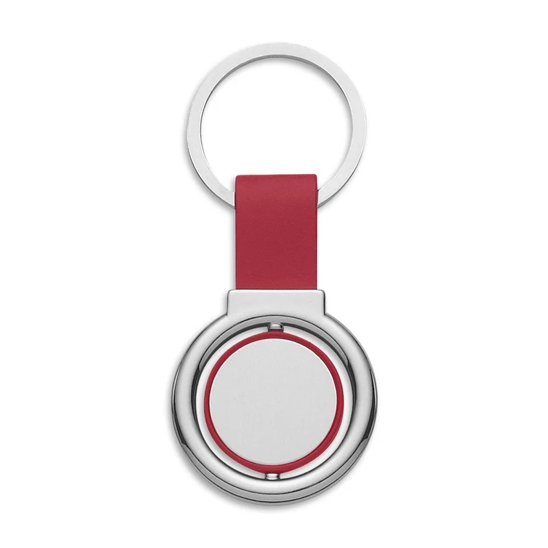 Circular Metal Spinner Key Ring