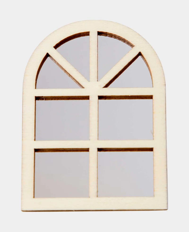 Miniatur Fenster – Für Puppenhaus & Modellbau, 5x7 cm