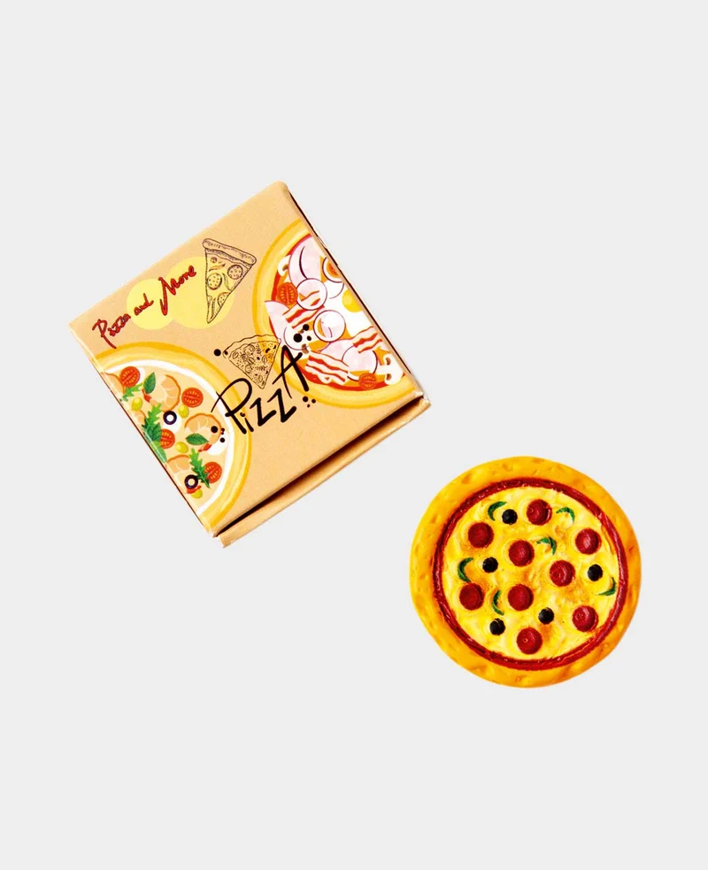 Miniatur Pizza – Zum Basteln & Spielen, 3.5 cm, 2 Stk.