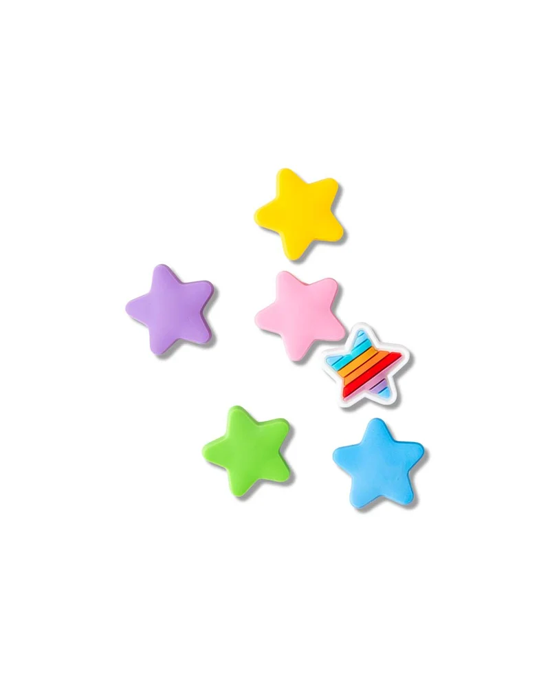 Charms,Silikon, Sterne, 6 Stk., BPA frei