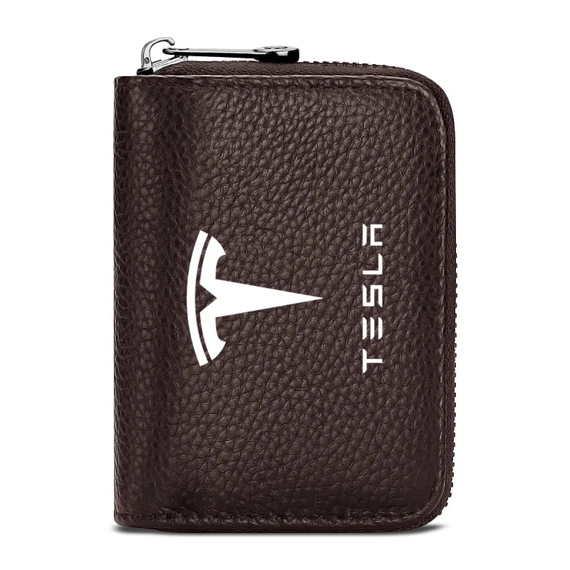 Großes Kartenetui mit Logo – Tesla Geschenkserie