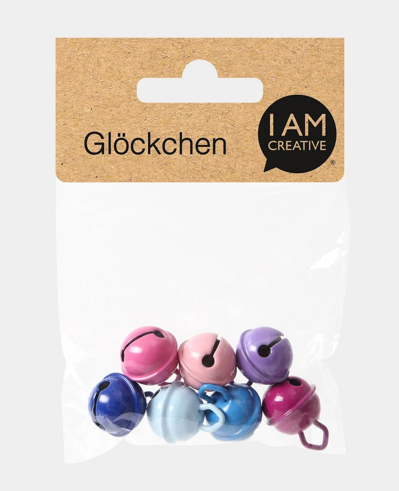 Glöckchen, Blau & Violett ø 15 mm, 5 Stück