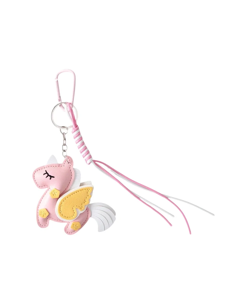 Taschenanhänger Einhorn, Rosa, 10×21.5 cm