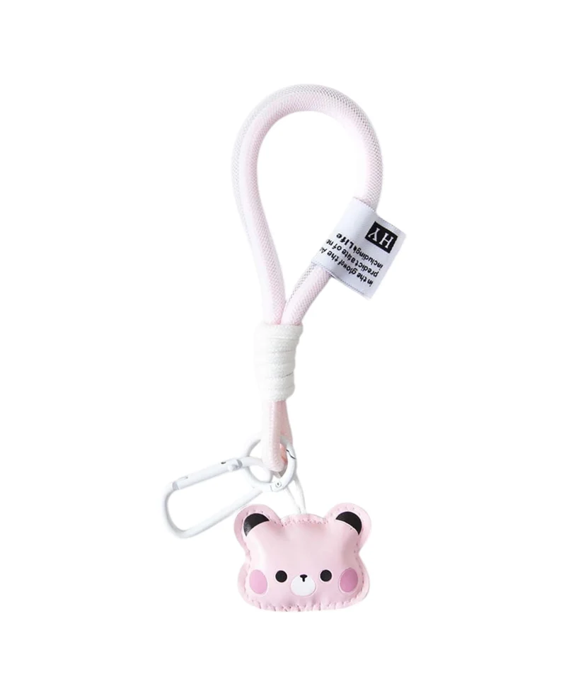 Taschenanhänger Bär, Rosa, 5.3×18.5 cm