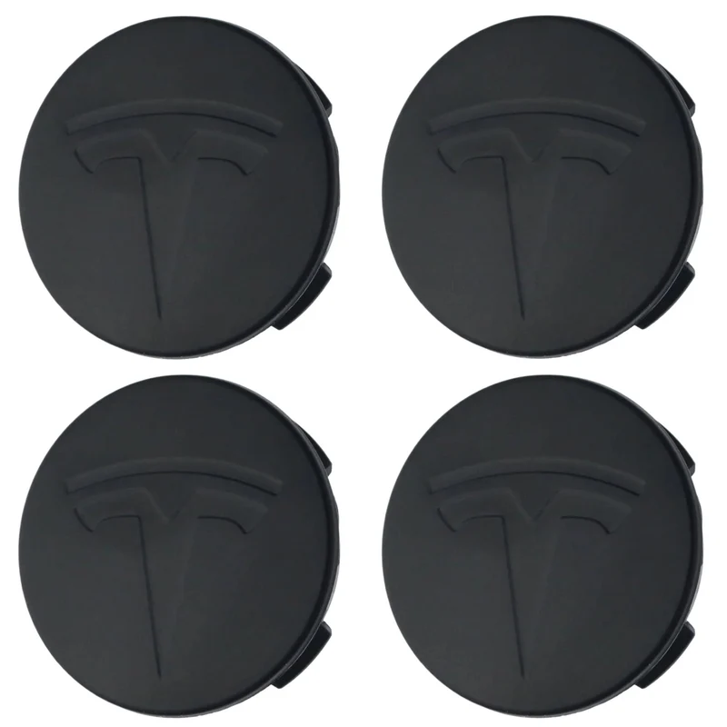 Tesla Hub Caps | Matte Black