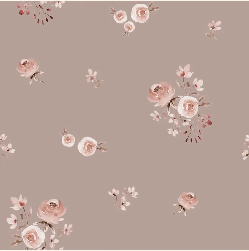 Family Fabrics / Jersey „Little Rose Frieda Light Brown“