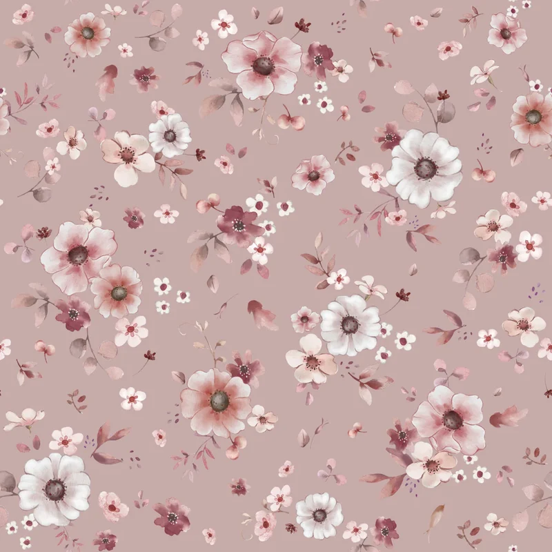 Family Fabrics / Jersey „Floral Lena Red Rose“