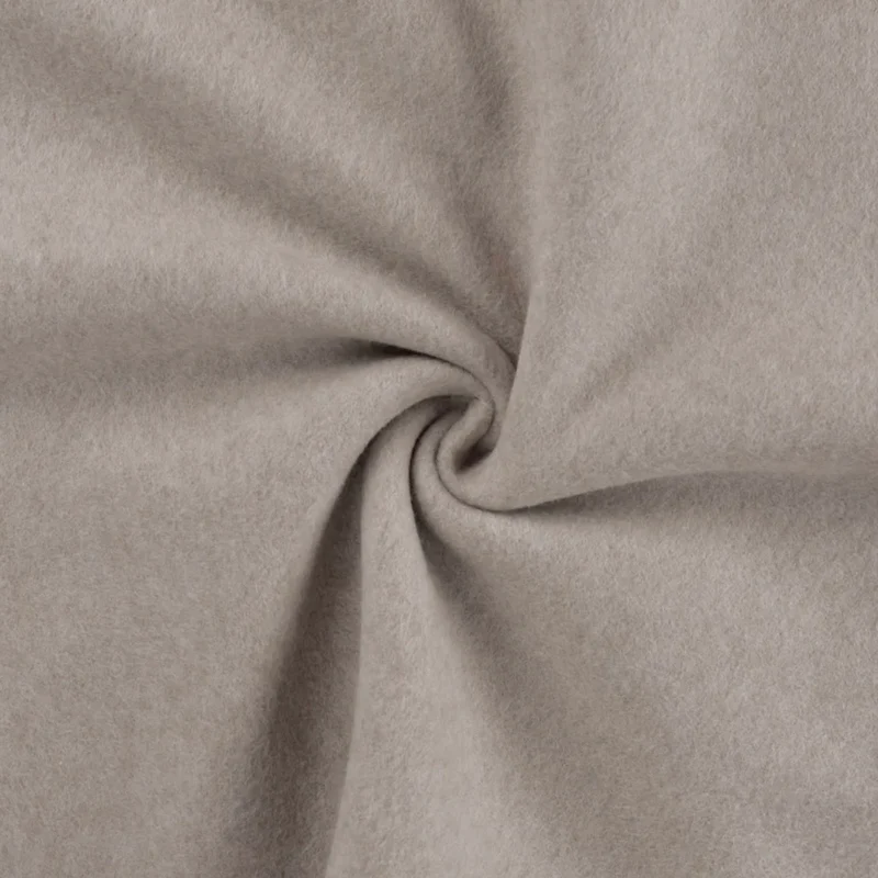 Bio Baumwollfleece GOTS „Taupe melange“
