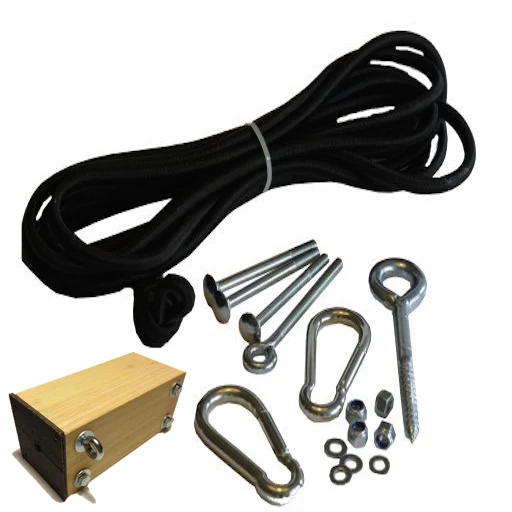 Zipline Bungee Brake Kit with Stop Block – 7m, 9m & 2×9m