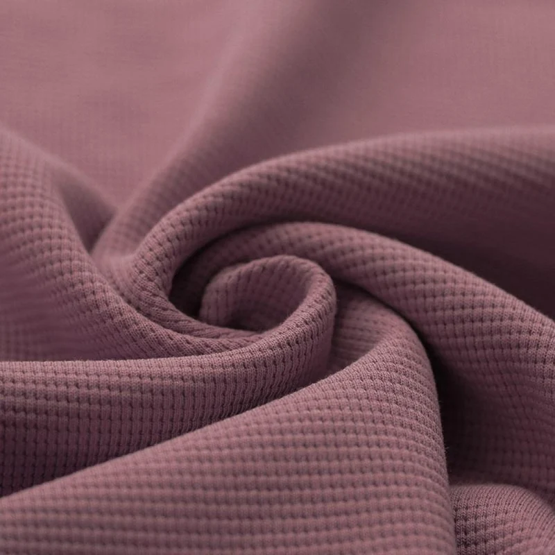 Waffle Knit Jersey “Altmauve”