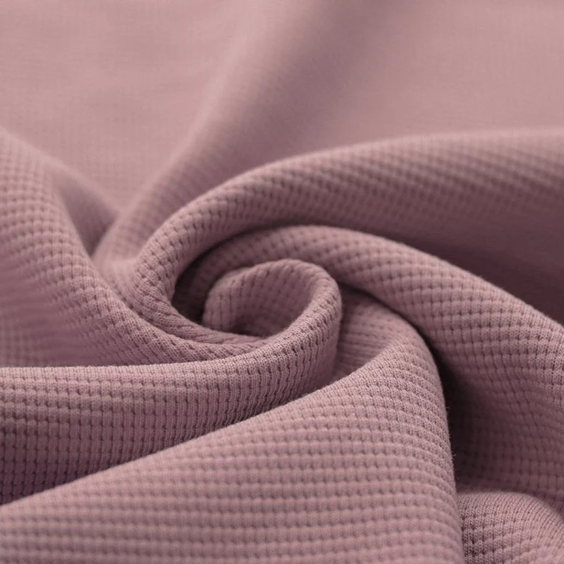 Waffle Knit Jersey “Altrosa”
