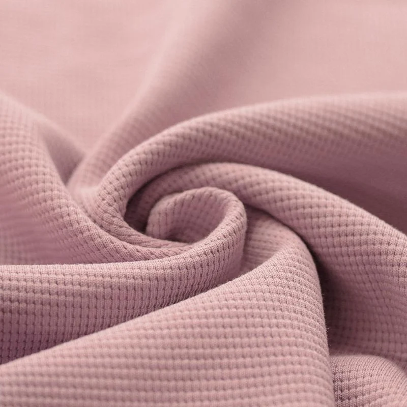 Waffle Knit Jersey “Nude Rosa”