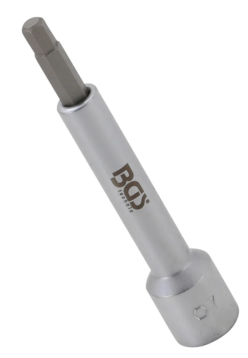 BGS 2087-H7 Bit-Einsatz Antrieb Innenvierkant 12,5mm (1/2") Innensechskant 7mm