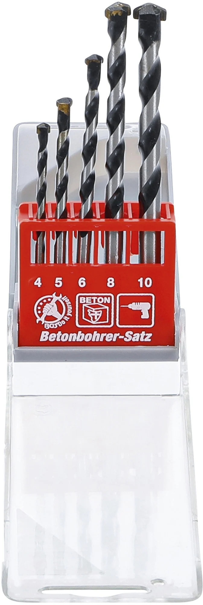 BGS DIY 50816 Satz Betonbohrer Ø4 - 10mm 5 teilig
