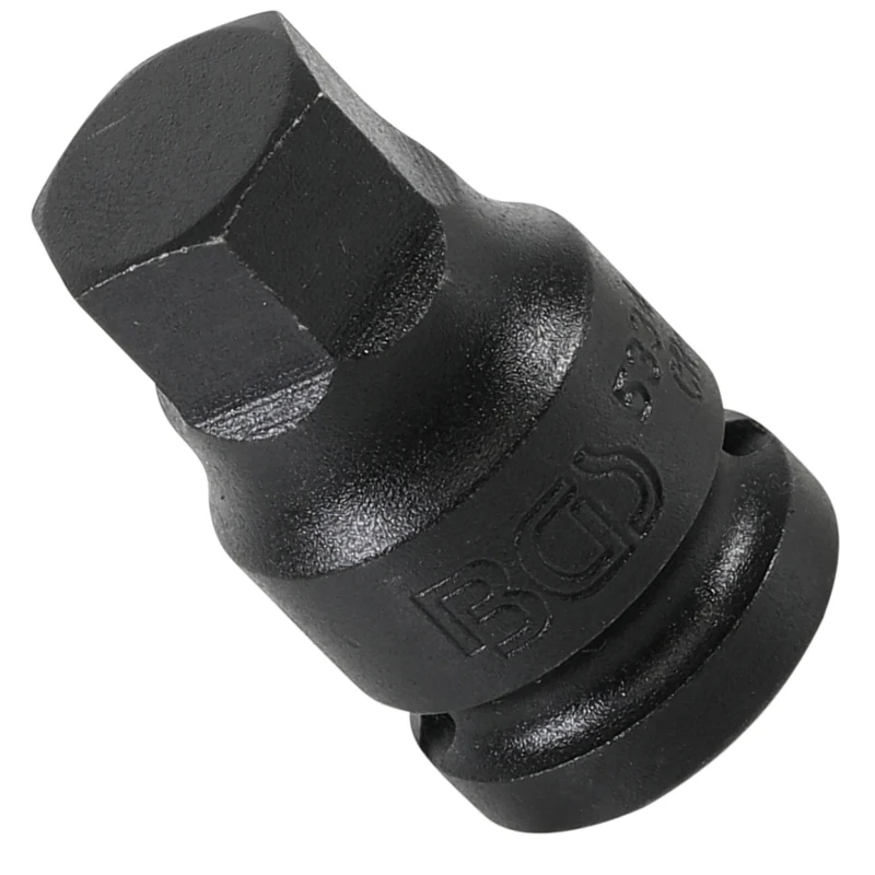 BGS 5334-H17 Kraft Bit Einsatz Innensechskant HX17 17mm Antrieb Innenvierkant 12,5 mm (1/2")
