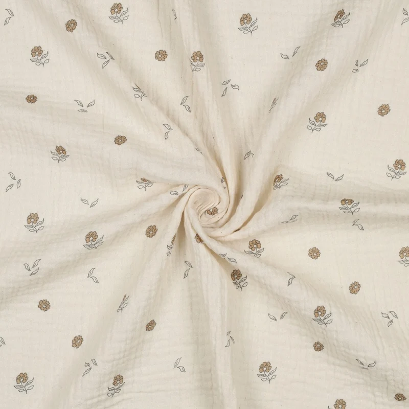 Musselin/Double Gauze “Natural Flowers“