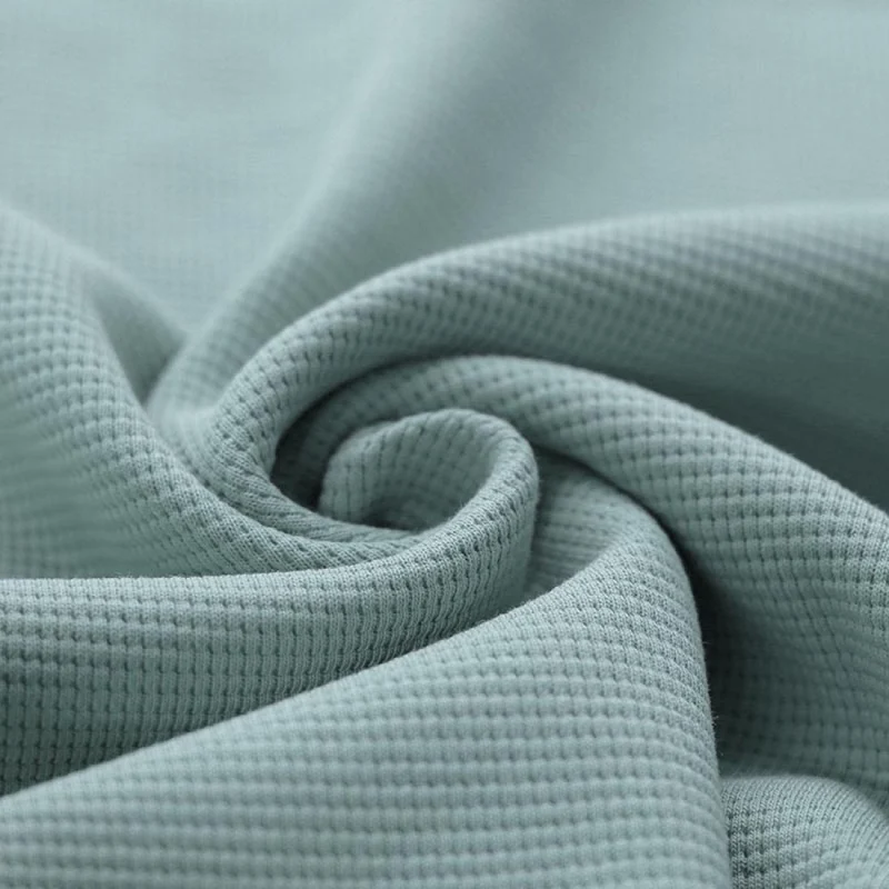 Waffle Knit Jersey “Meer Grün”