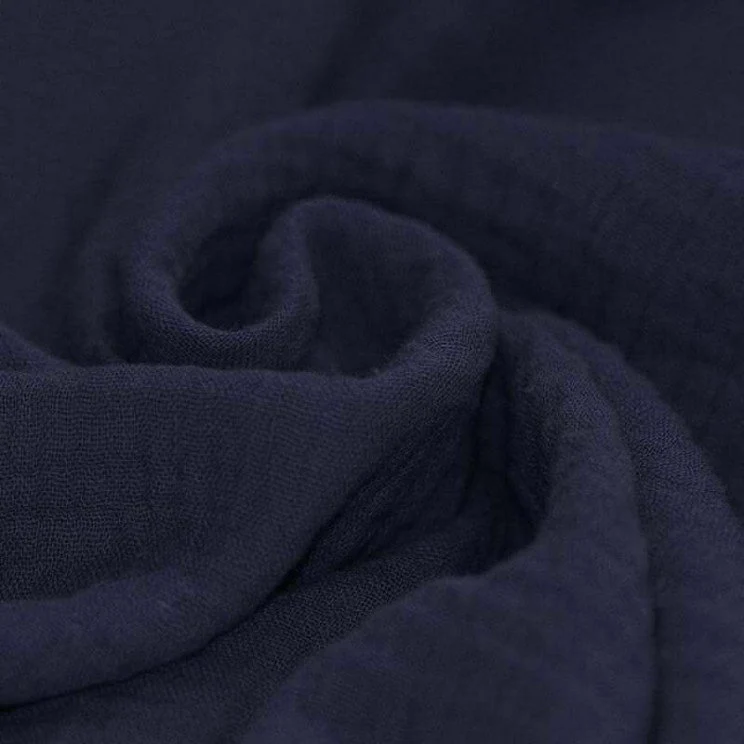 Musselin/Double Gauze “Marine blue“