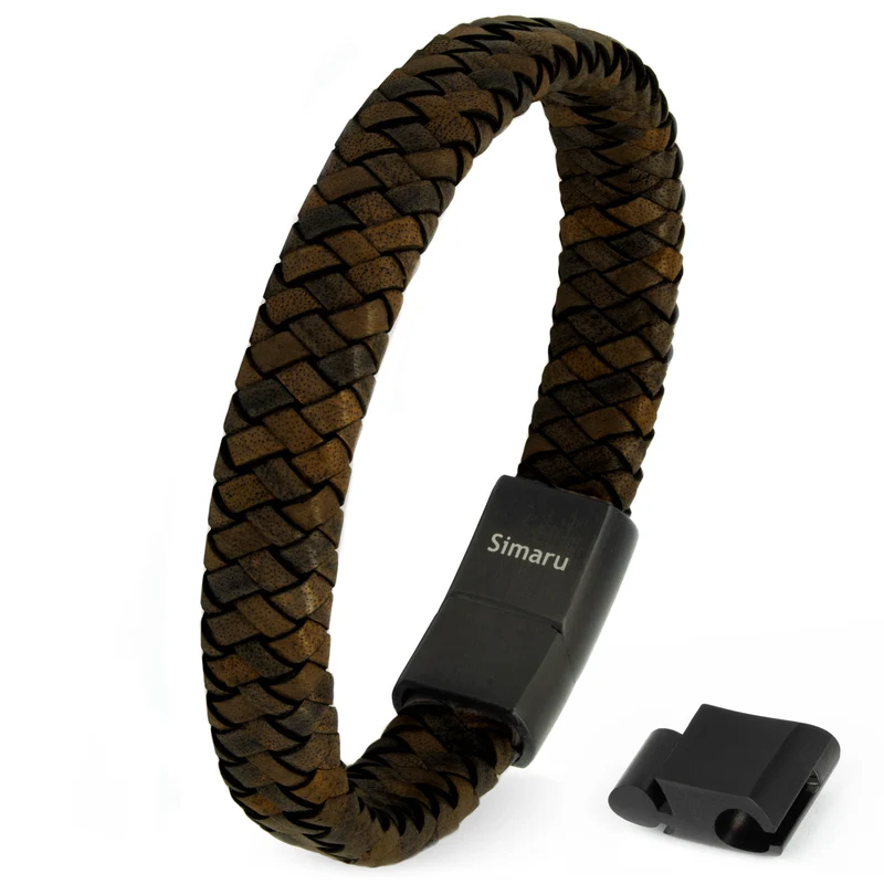 Lederarmband TRONDHEIM (Braun)