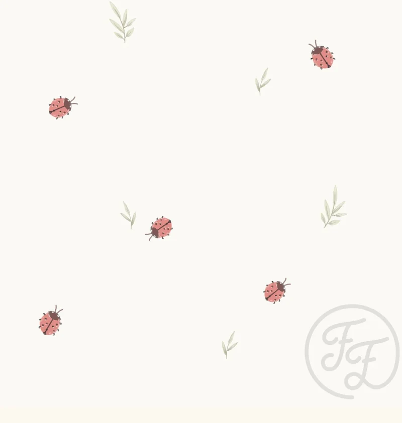 Family Fabrics / Jersey "Bugs and Leaves“ 220gr