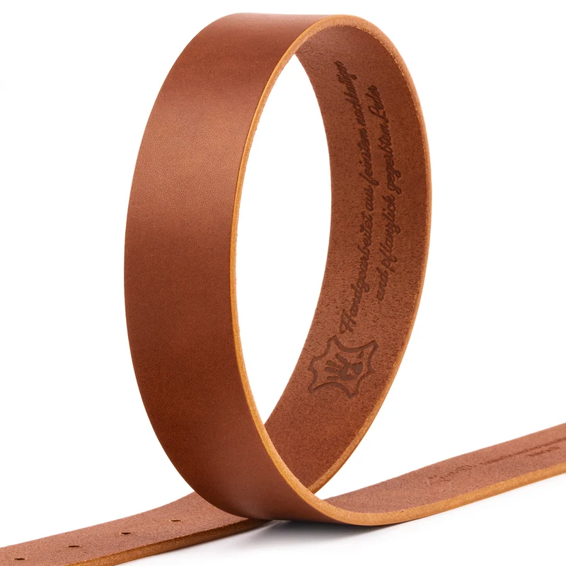 Lederriemen 3,5cm hellbraun