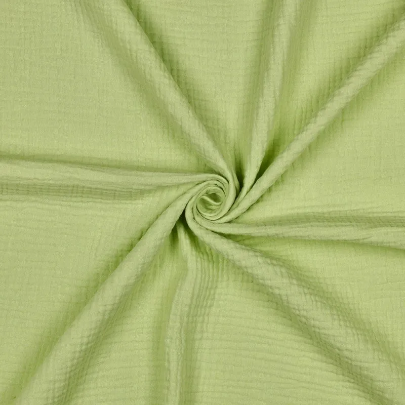 Musselin/Double Gauze “Soft Grün“ GOTS