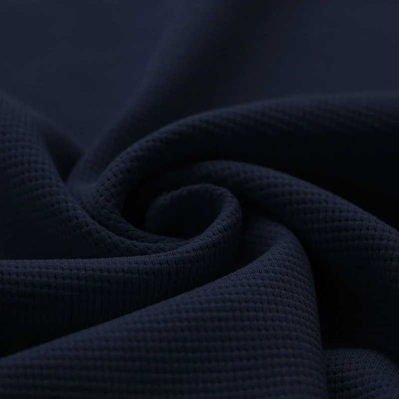 Waffle Knit Jersey “Navy”