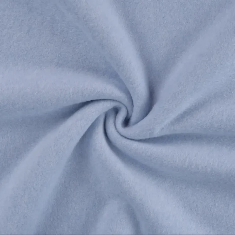 Bio Baumwollfleece GOTS "Blau melange”