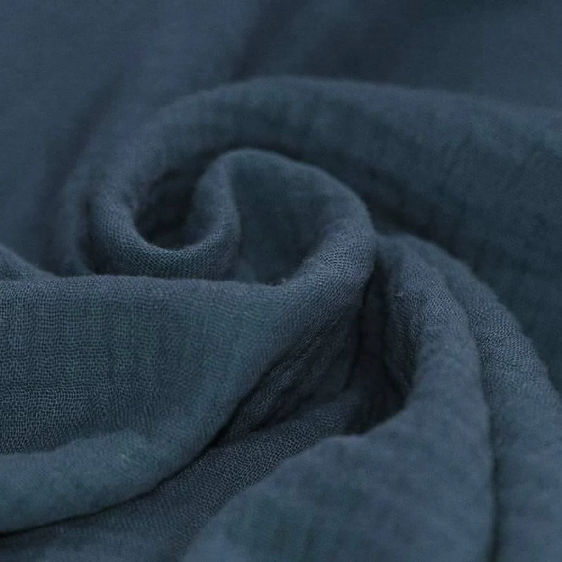 Musselin/Double Gauze “Dunkel Jeans”
