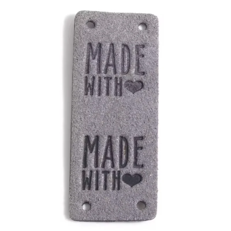 Made with Love Label "Grau" (5er-Pack)