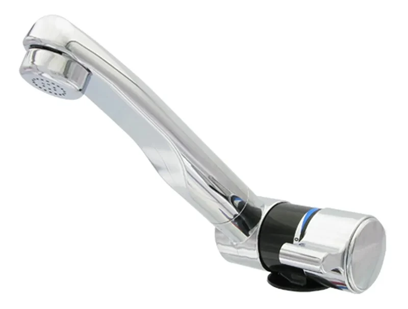 COMET_S2217.23.21 Mischbatterie London 12 Volt Durchmesser Ø27mm Chrom-Schwarz mit Handbrause