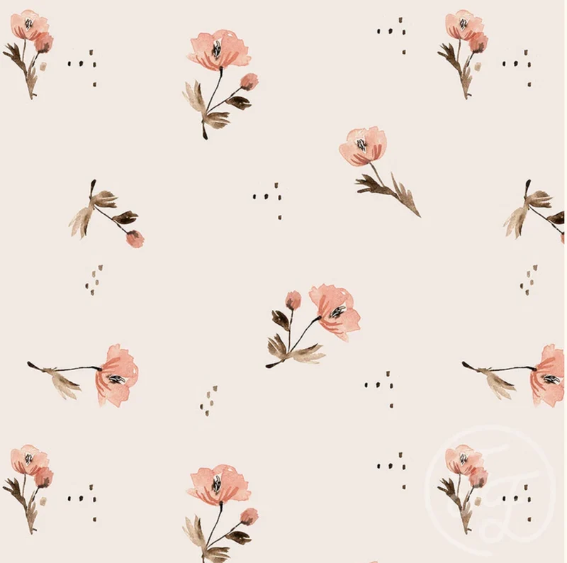 Family Fabrics / Jersey "Mini Flowers Pink“