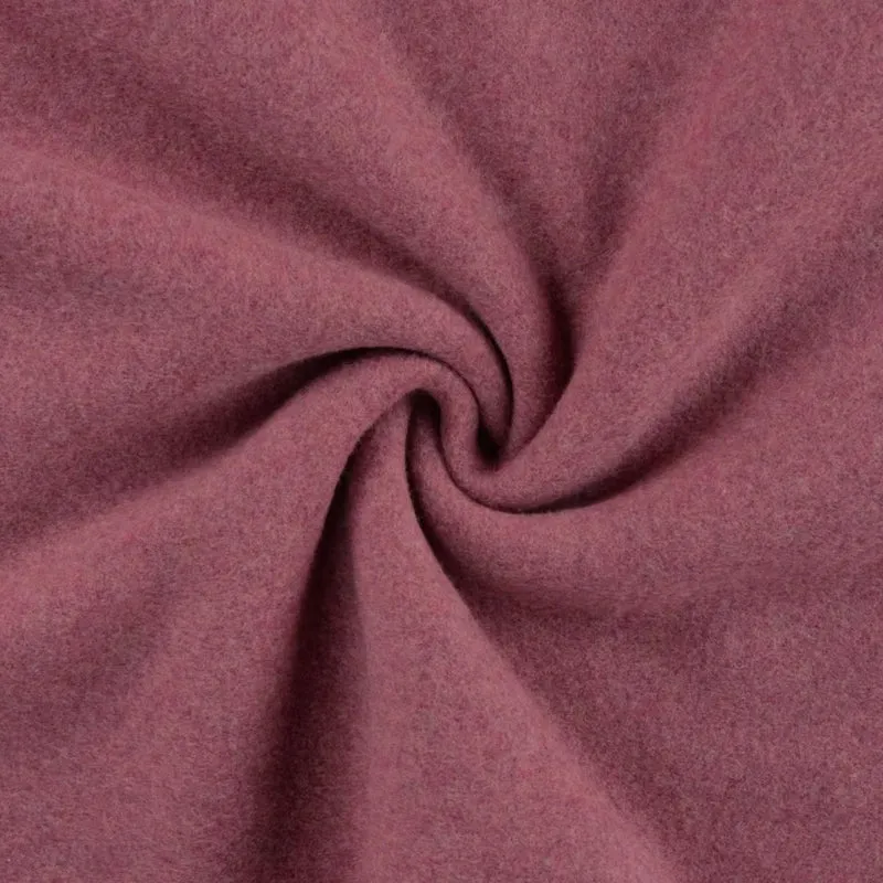 Bio Baumwollfleece GOTS “Bordeaux melange”